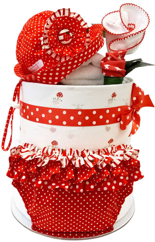 Just Launched : My Designer Cake - Ultimate Bloom Red Dot Rosette Sun Hat
